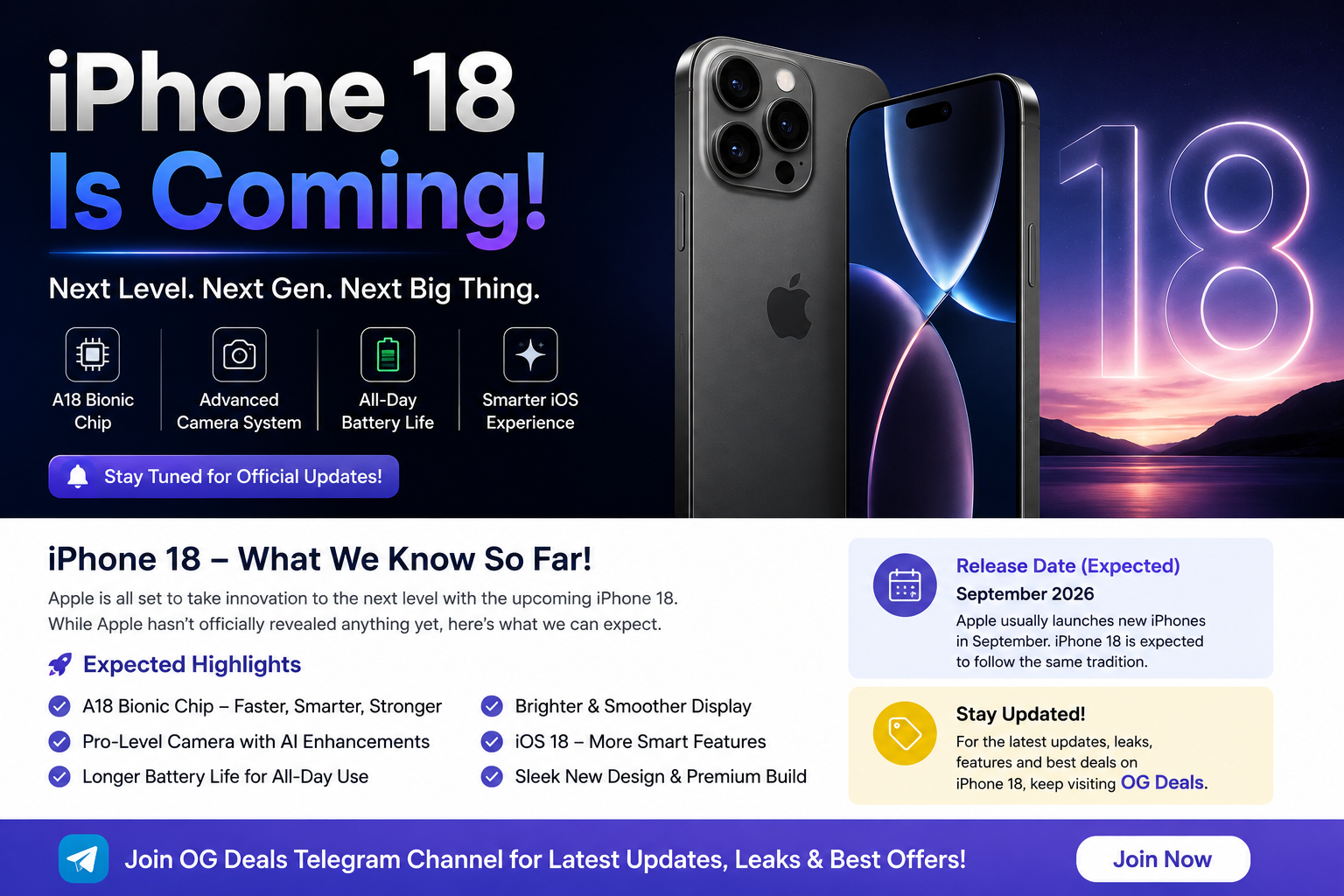 iPhone 18: Expected Features, Launch Date & Latest Rumors